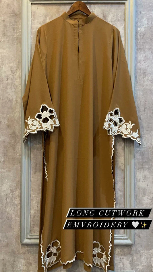 Picture of Manahils - Camel Brown Scallop - Available at Raja Sahib