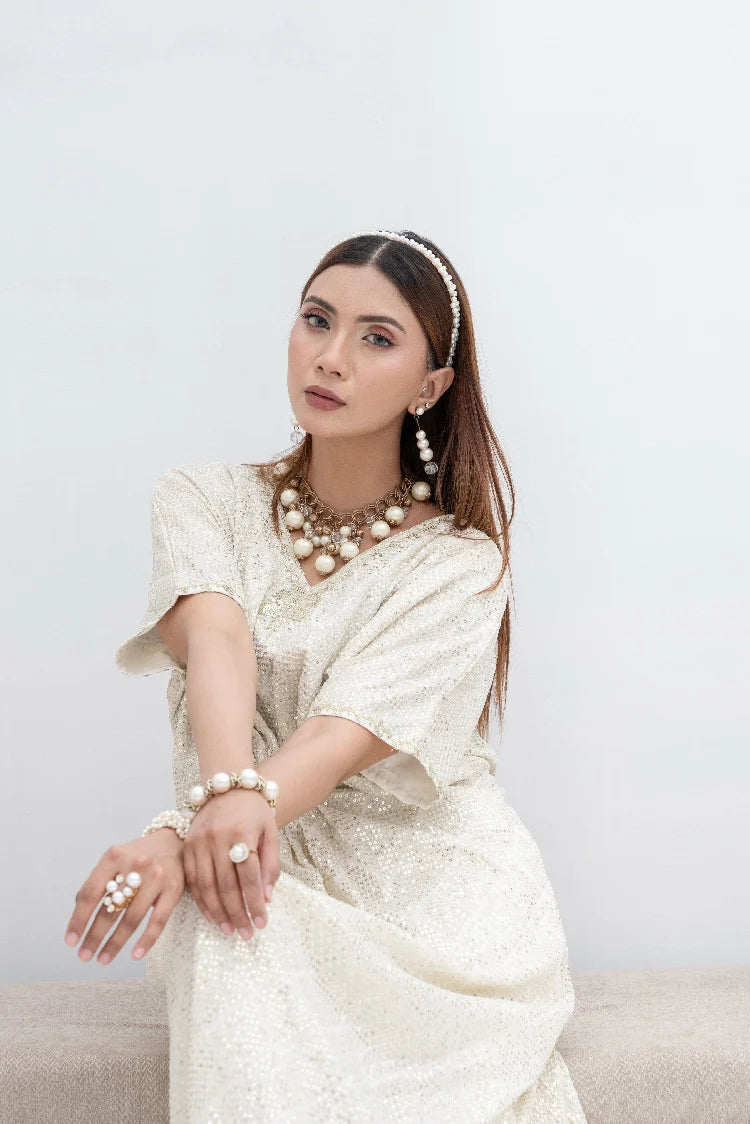 Picture of Manahils - Wa 03-Off White - Available at Raja Sahib