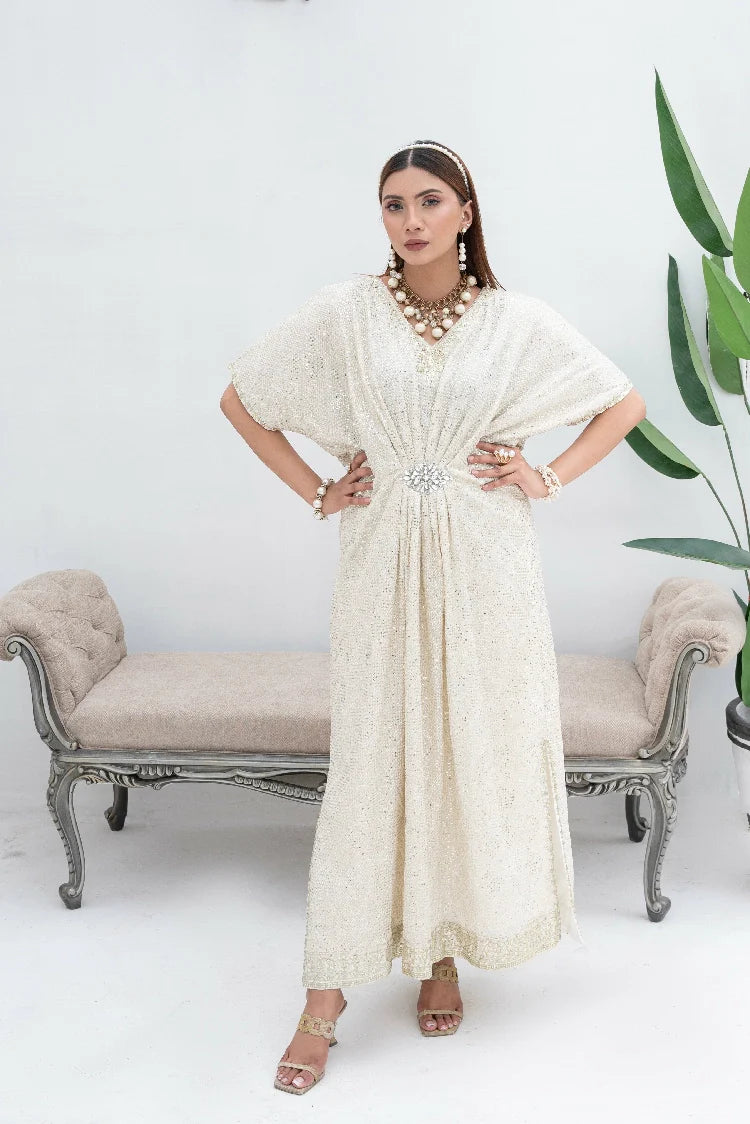 Picture of Manahils - Wa 03-Off White - Available at Raja Sahib