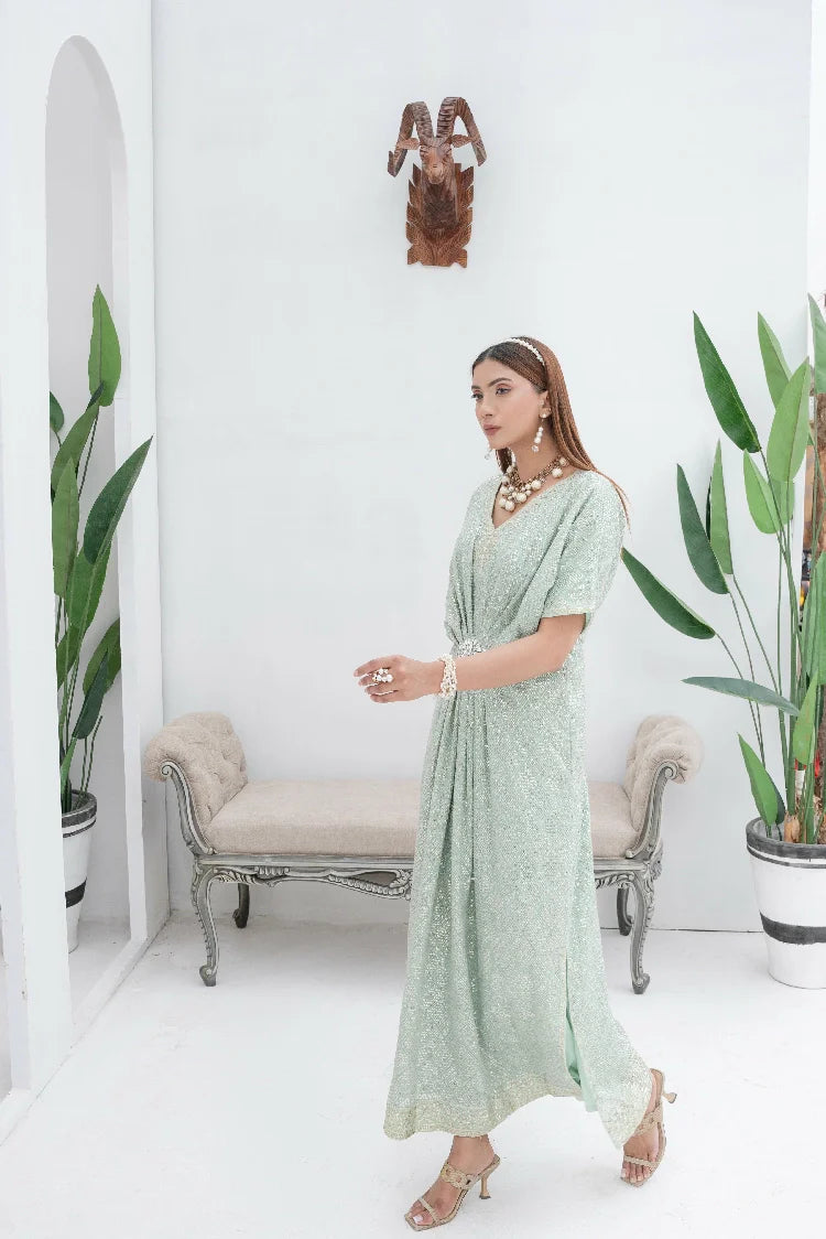 Picture of Manahils - Wa 03-Pastel Green - Available at Raja Sahib
