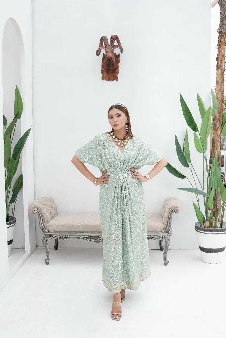 Picture of Manahils - Wa 03-Pastel Green - Available at Raja Sahib