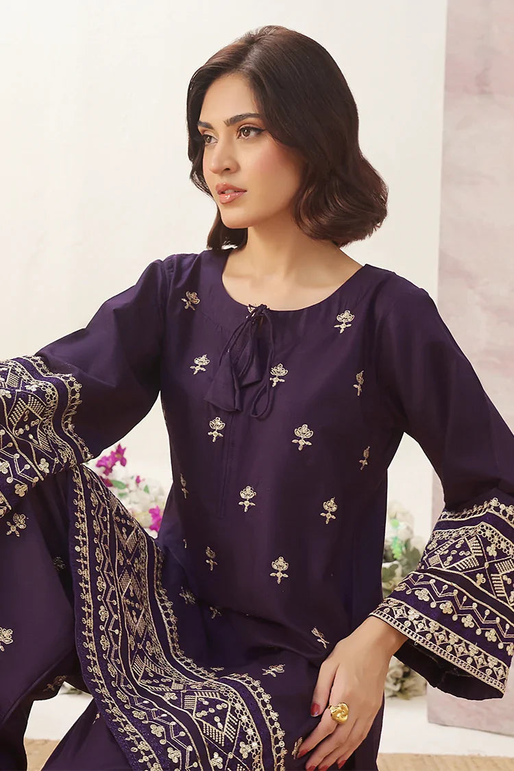 Picture of Alsiyaab - Adaa e Khaas - 2 Piece - Maya - Purple - Available at Raja Sahib