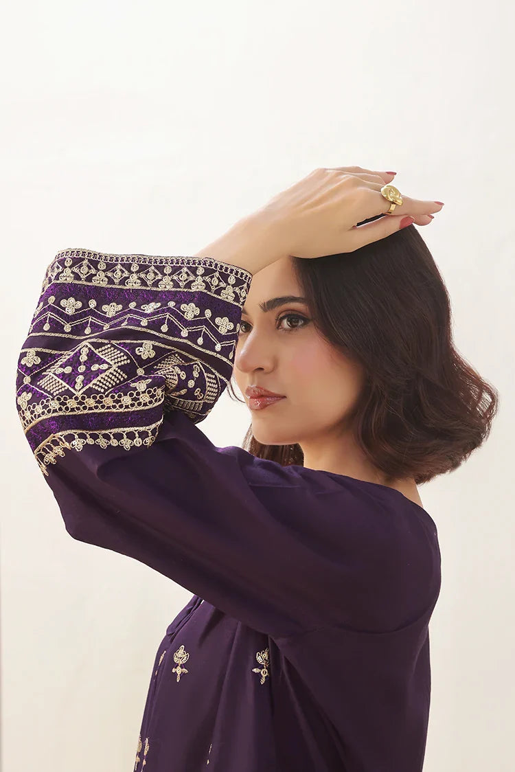 Picture of Alsiyaab - Adaa e Khaas - 2 Piece - Maya - Purple - Available at Raja Sahib
