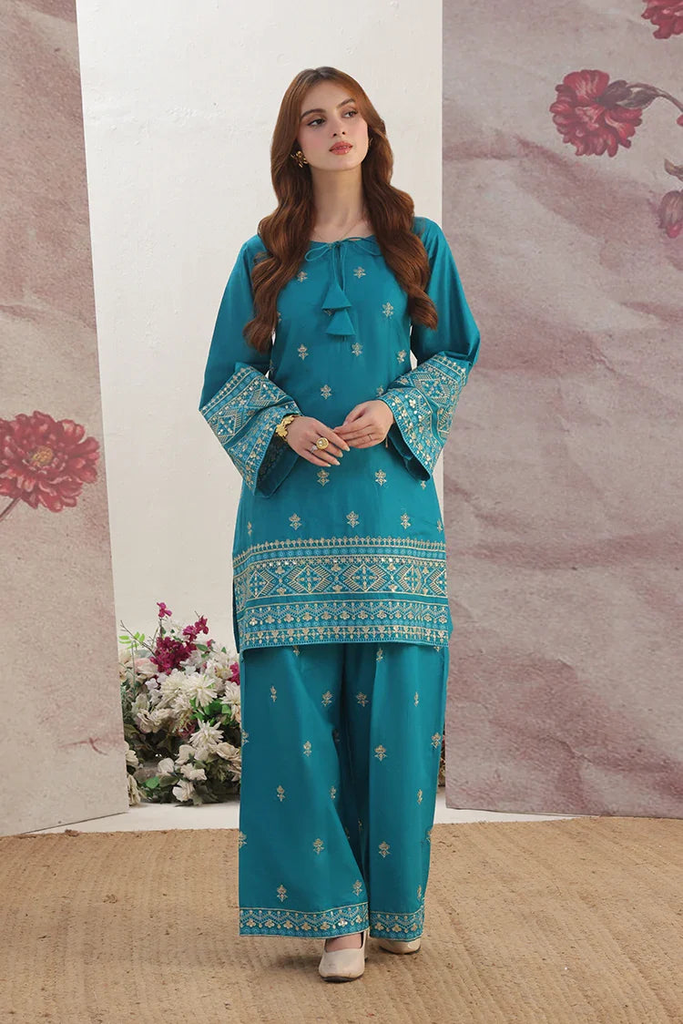 Picture of Alsiyaab - Adaa e Khaas - 2 Piece - Maya - Tiffany Blue - Available at Raja Sahib