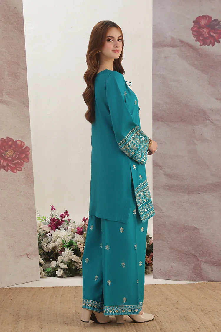 Picture of Alsiyaab - Adaa e Khaas - 2 Piece - Maya - Tiffany Blue - Available at Raja Sahib
