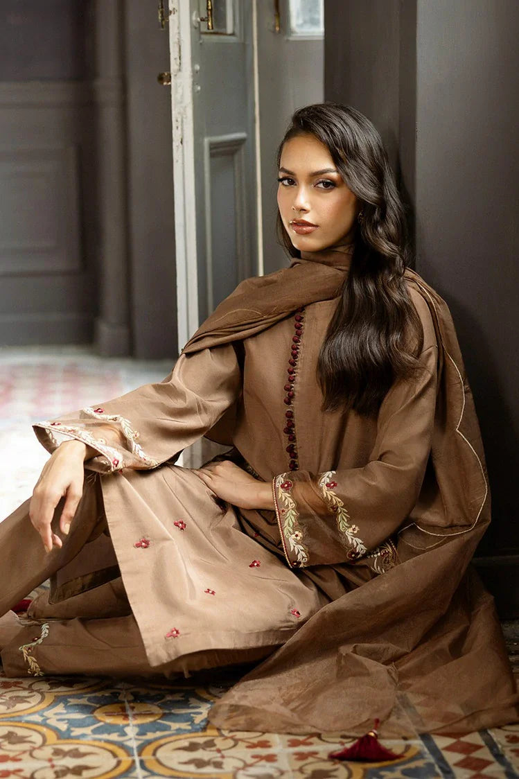 Picture of Mavie - Elara Luxury Pret - Taupe - Available at Raja Sahib