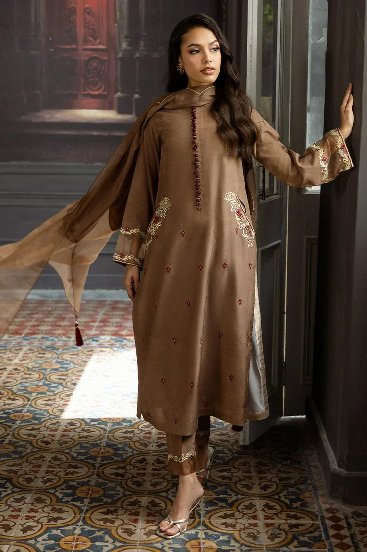 Picture of Mavie - Elara Luxury Pret - Taupe - Available at Raja Sahib