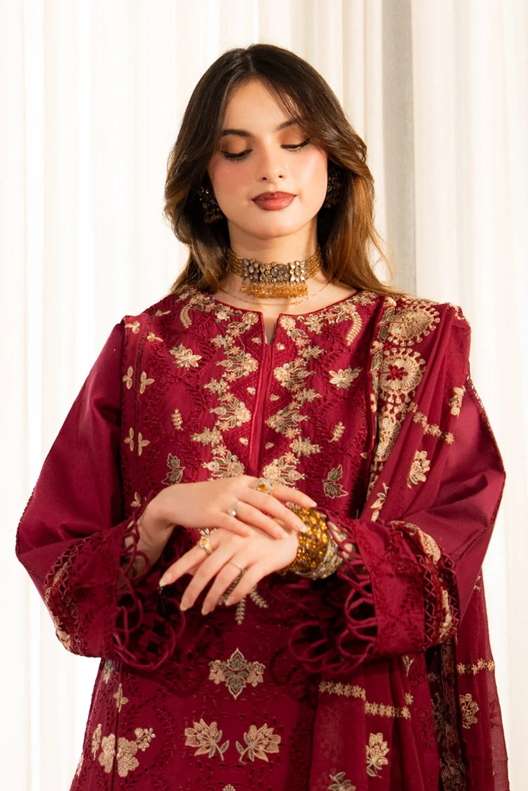 Picture of Meerak - Emboidered Lawn - Blush - Available at Raja Sahib