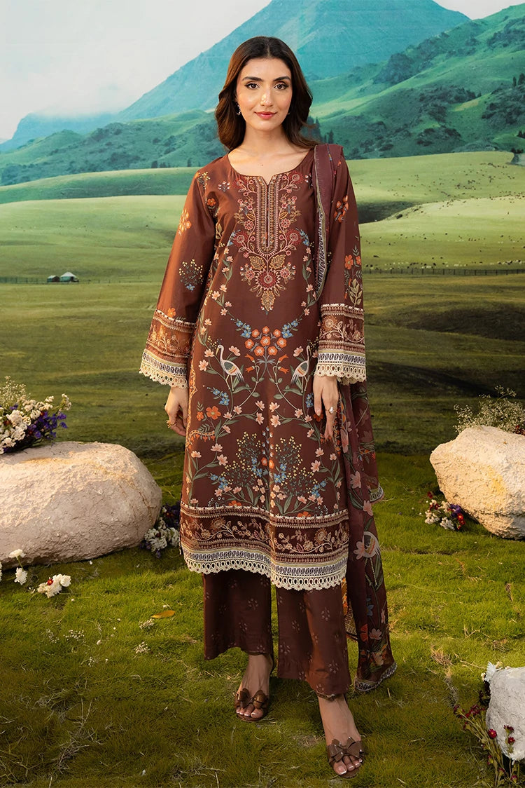 Picture of Meerak - Embroidered Lawn - Rustic - Available at Raja Sahib