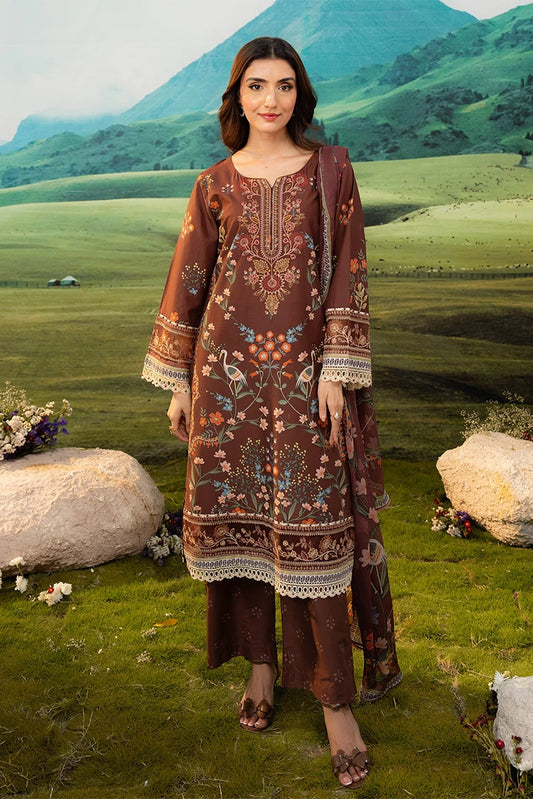 Picture of Meerak - Embroidered Lawn - Rustic - Available at Raja Sahib