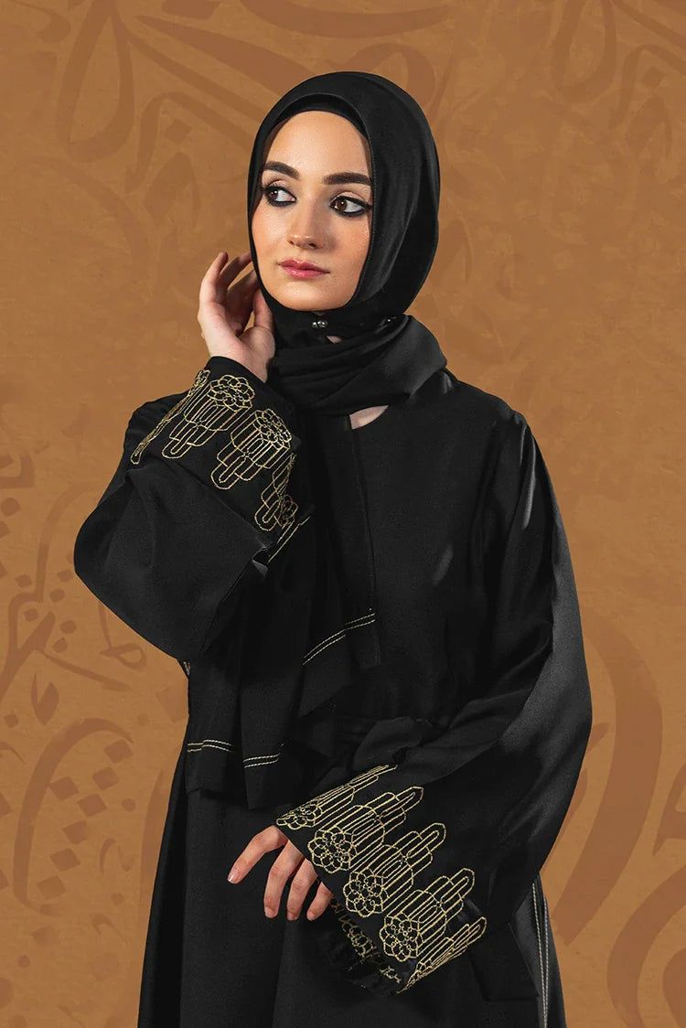 Picture of <!--fj-->Malbus - Siyah - Abaya - Mehr - Available at Raja Sahib