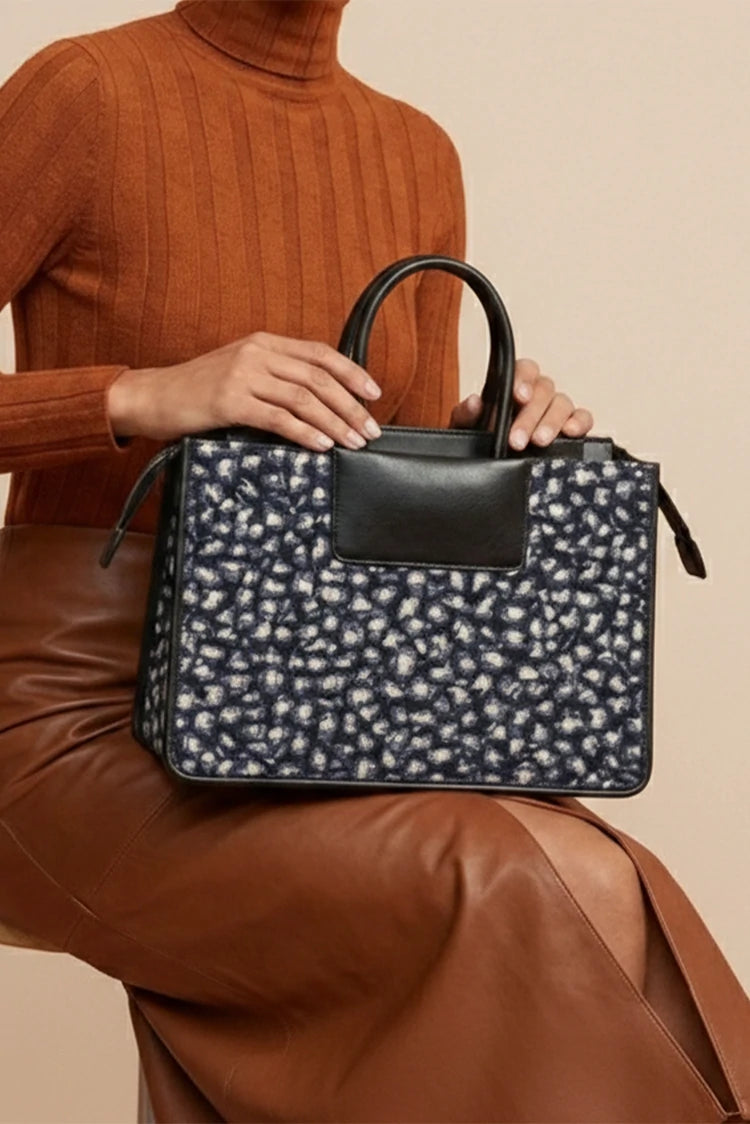 Picture of Merooz Luxe - Tote Bag - Clove - Available at Raja Sahib