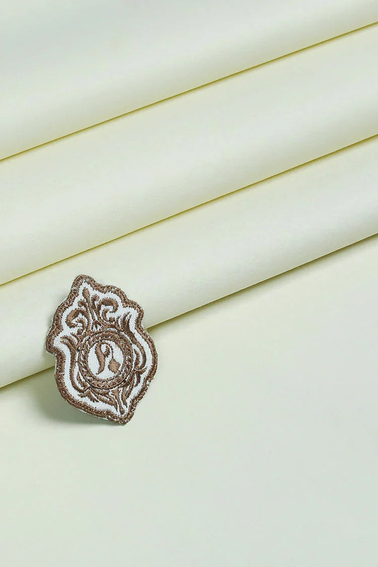 Picture of Fabrich - Mizaaj Latha Unstitch Fabric - Cream - Available at Raja Sahib