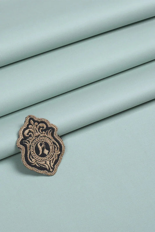 Picture of Fabrich - Mizaaj Latha Unstitch Fabric - Sage - Available at Raja Sahib