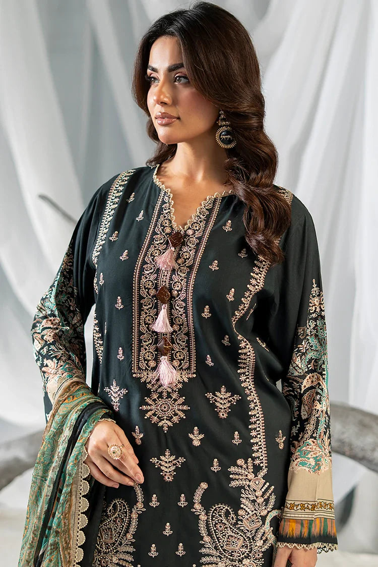 Picture of Meerak - 3 PC Embroidered Linen Pret - Zink Desire - Available at Raja Sahib