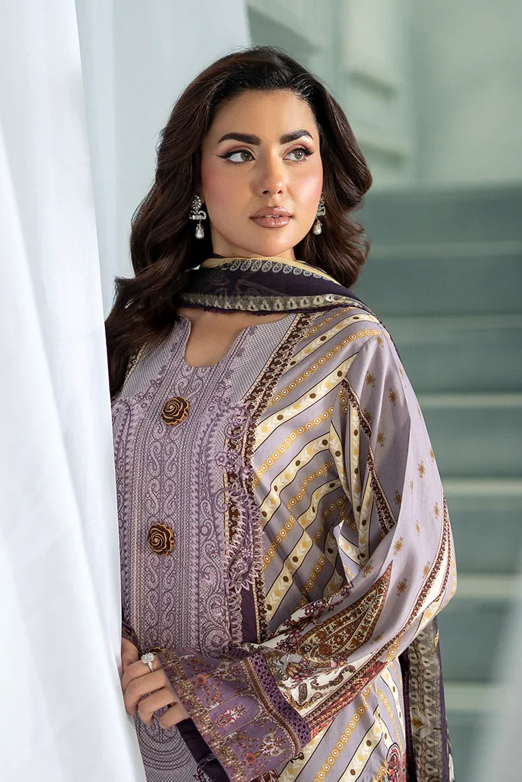 Picture of Meerak - 3 PC Embroidered Linen Pret - Lavender Dream - Available at Raja Sahib