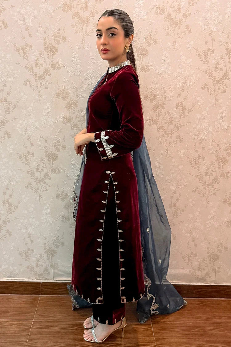 Picture of Mavie - Noir Luxury Velvets - Luna - Available at Raja Sahib