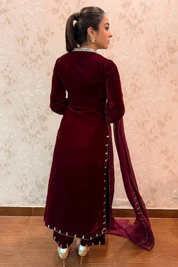 Picture of Mavie - Noir Luxury Velvets - Luna - Available at Raja Sahib