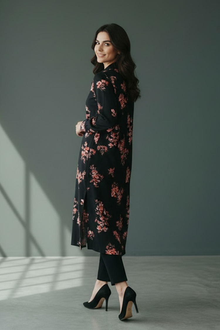 Picture of Manash - Midnight Bloom - 1 Piece - Available at Raja Sahib