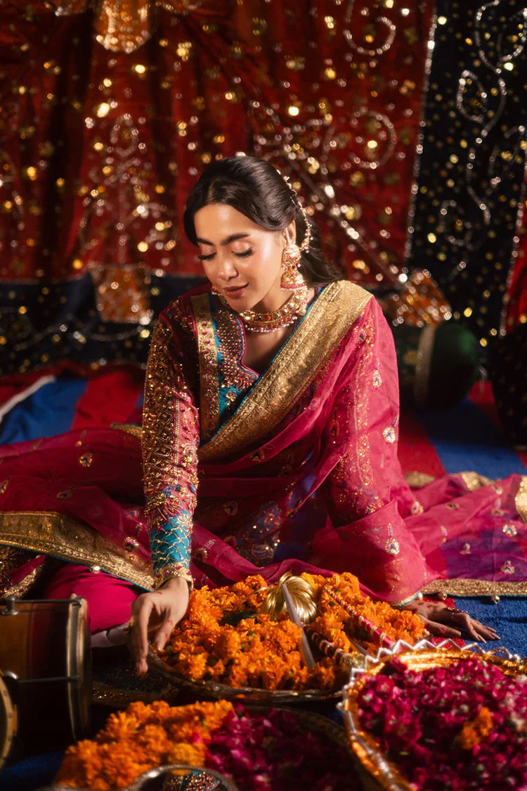 Picture of Maria Osama Khan - Jhil Mil Wedding Festive - D-007 - Gulaboo - Available at Raja Sahib