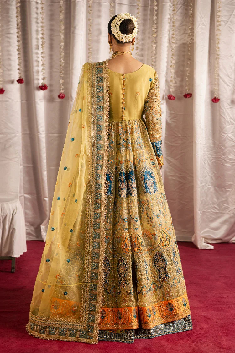 Picture of Maria Osama Khan - Jhil Mil Wedding Festive - D-002 - Sunehri - Available at Raja Sahib