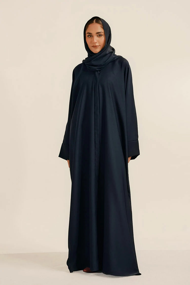 Picture of Divinely Crafted - Basic Abaya Set - Navy - Available at Raja Sahib
