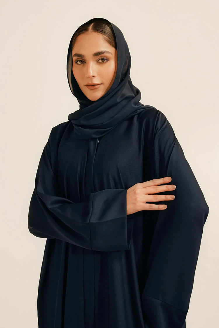 Picture of Divinely Crafted - Basic Abaya Set - Navy - Available at Raja Sahib