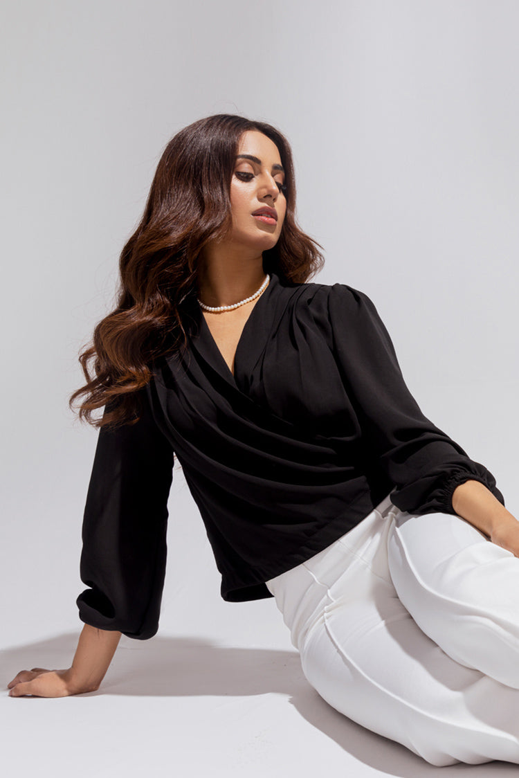 Picture of The Slay Wear - Western Shirt - Noir - Available at Raja Sahib