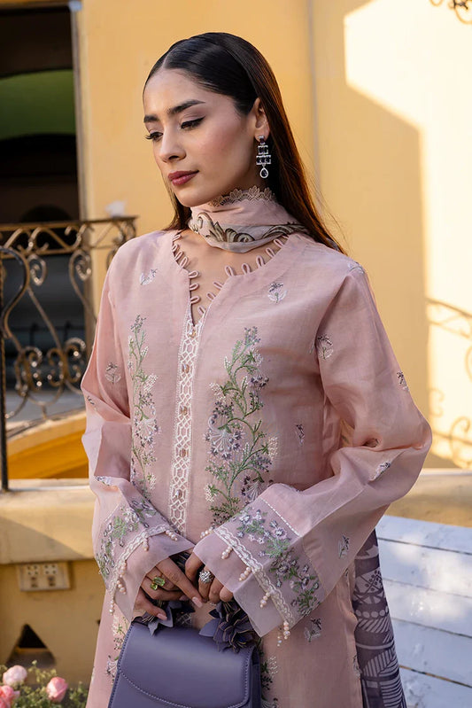 Picture of Noran's - Festive Edit - Peach Petals Nlec - PR14 - Available at Raja Sahib