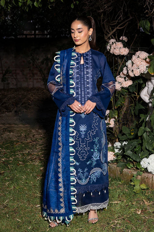 Picture of Noran's - Festive Edit - Bluebell Bliss Nlec - PR16 - Available at Raja Sahib