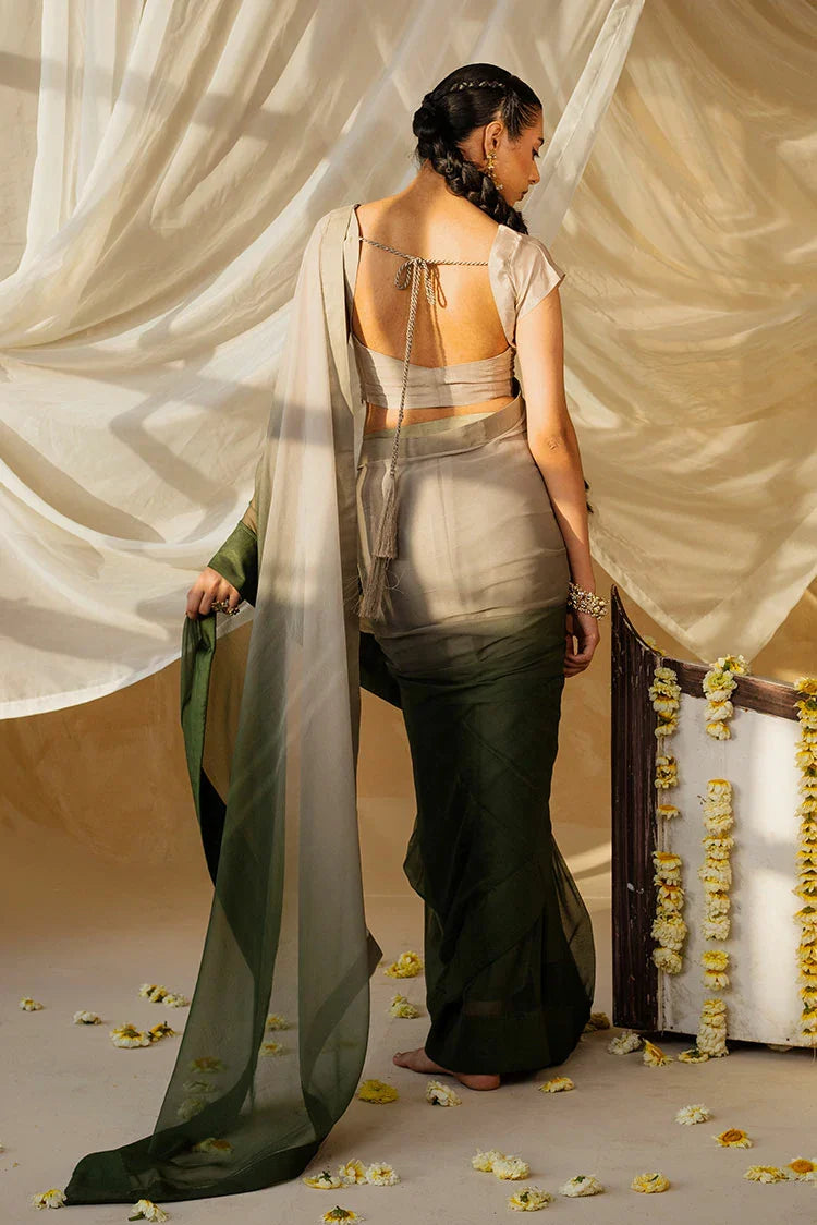 Picture of Nooran's - Renee Saree Collection - Graceful Light Green - Available at Raja Sahib