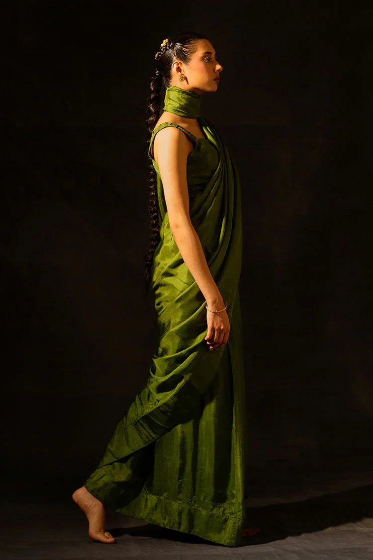Picture of Nooran's - Renee Saree Collection - Vibrant Green - Available at Raja Sahib