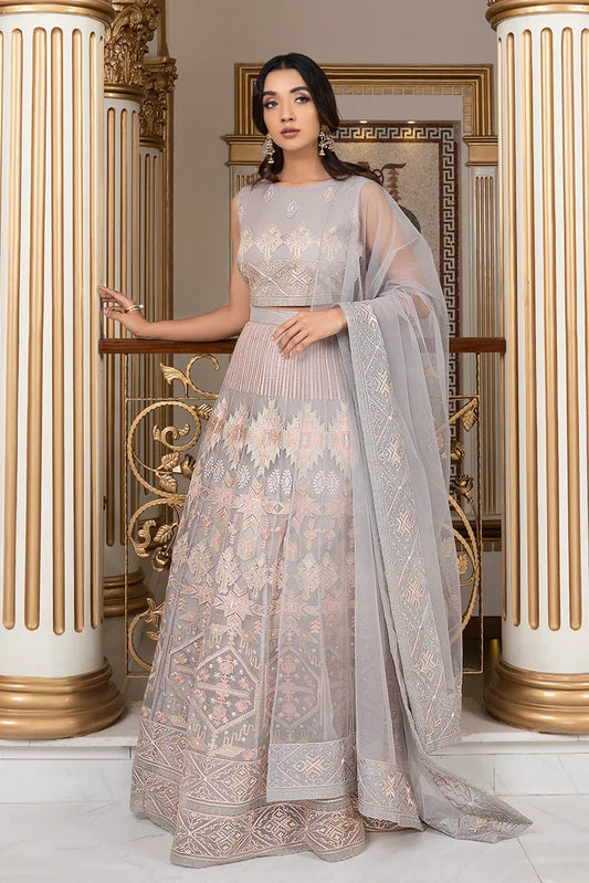 Picture of Nooran's - Shahnai - Muriel - Light Grey - Available at Raja Sahib