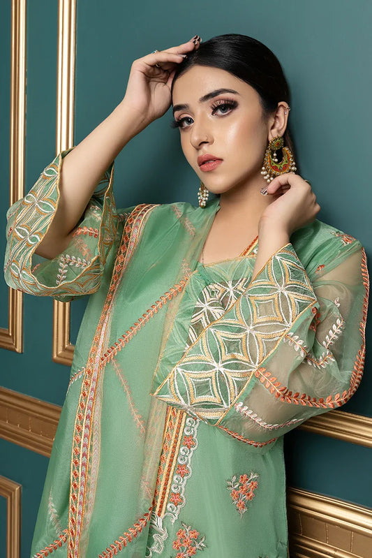 Picture of Nooran's - Shahnai - Zoella - Mint green - Available at Raja Sahib