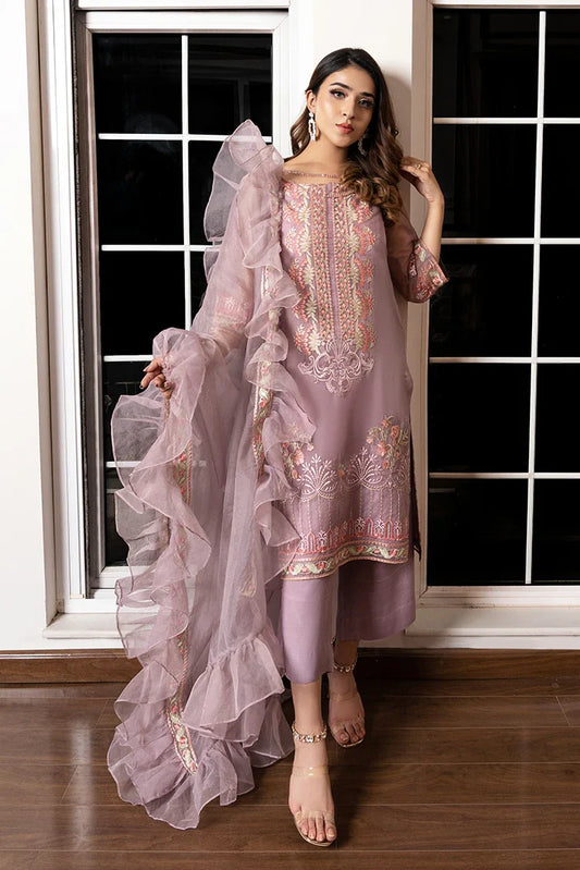 Picture of Nooran's - Shahnai - Jorah - Mauve - Available at Raja Sahib