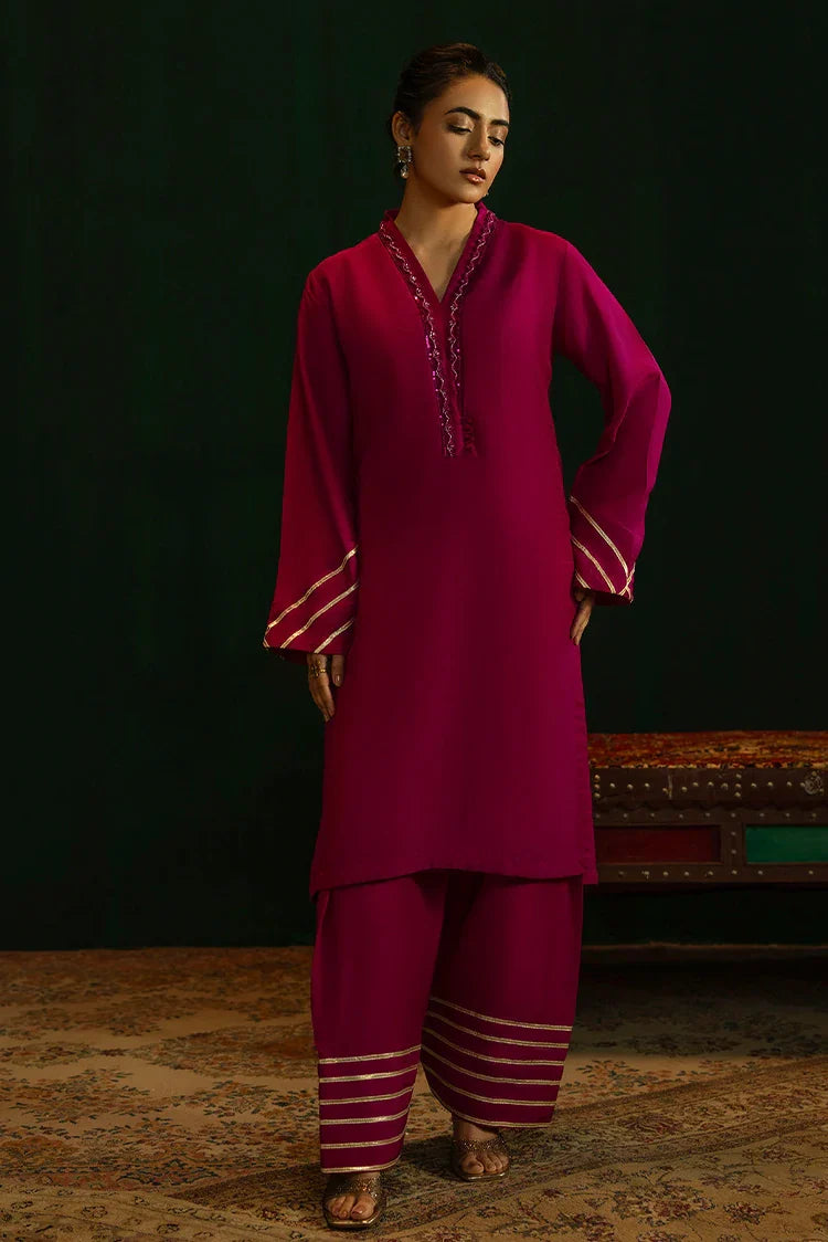 Picture of Noosh - Basic Formals - 2 PC - Puce - Available at Raja Sahib