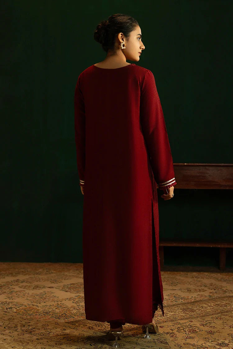 Picture of Noosh - Basic Formals - 2 PC - Fire Brick - Available at Raja Sahib