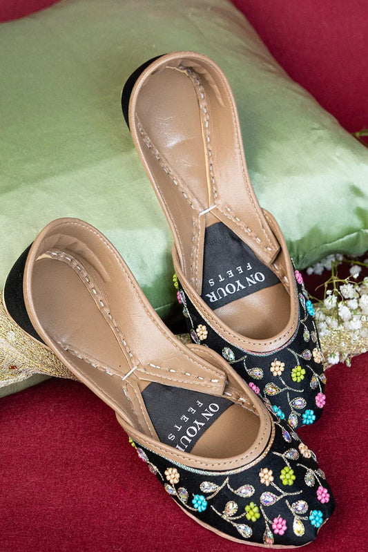 Picture of On Your Feets - Shahnama Collection - Midnight Bloom - Available at Raja Sahib