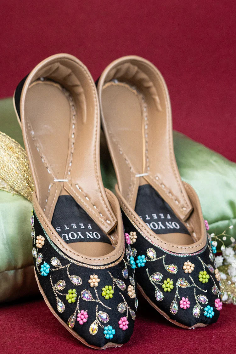Picture of On Your Feets - Shahnama Collection - Midnight Bloom - Available at Raja Sahib
