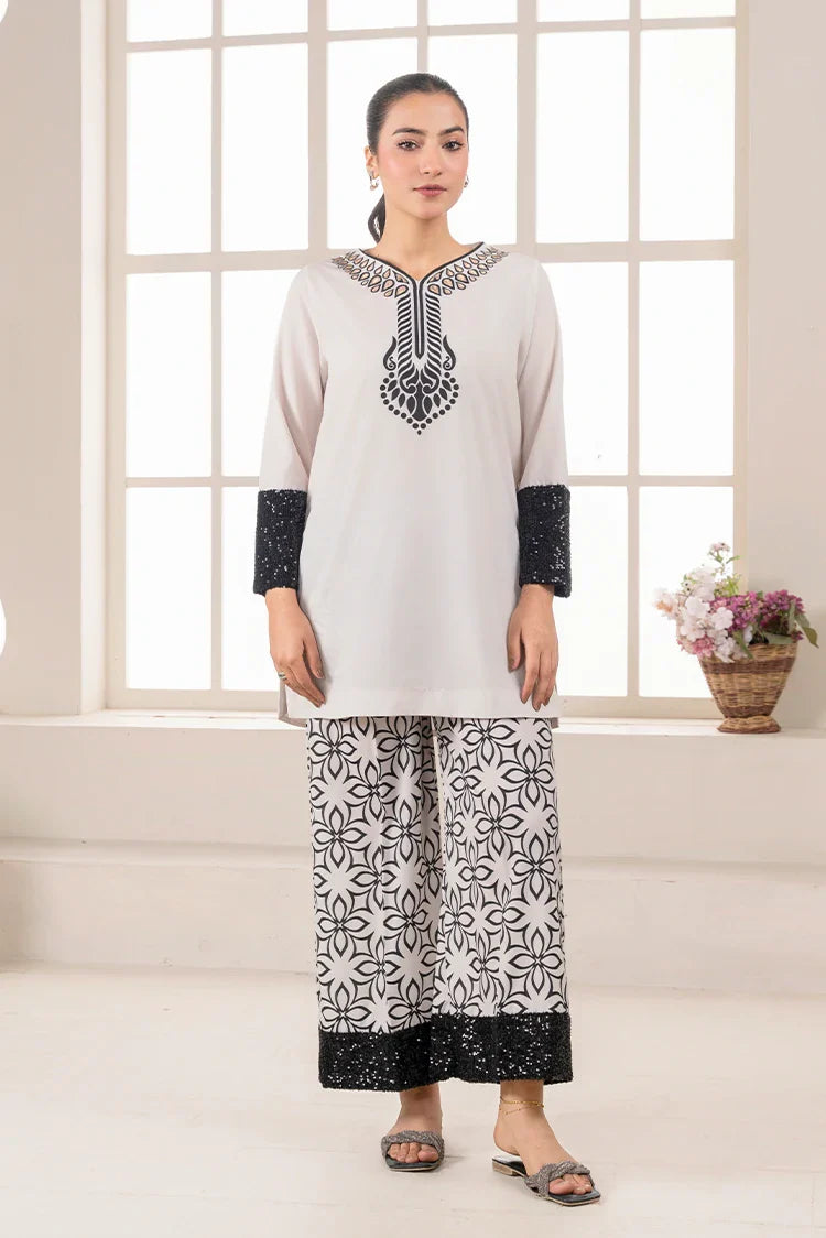 Picture of Stitch Vibes - Ravayah Eid Collection Vol 1 - Elan Blanc Co-ord set - Available at Raja Sahib