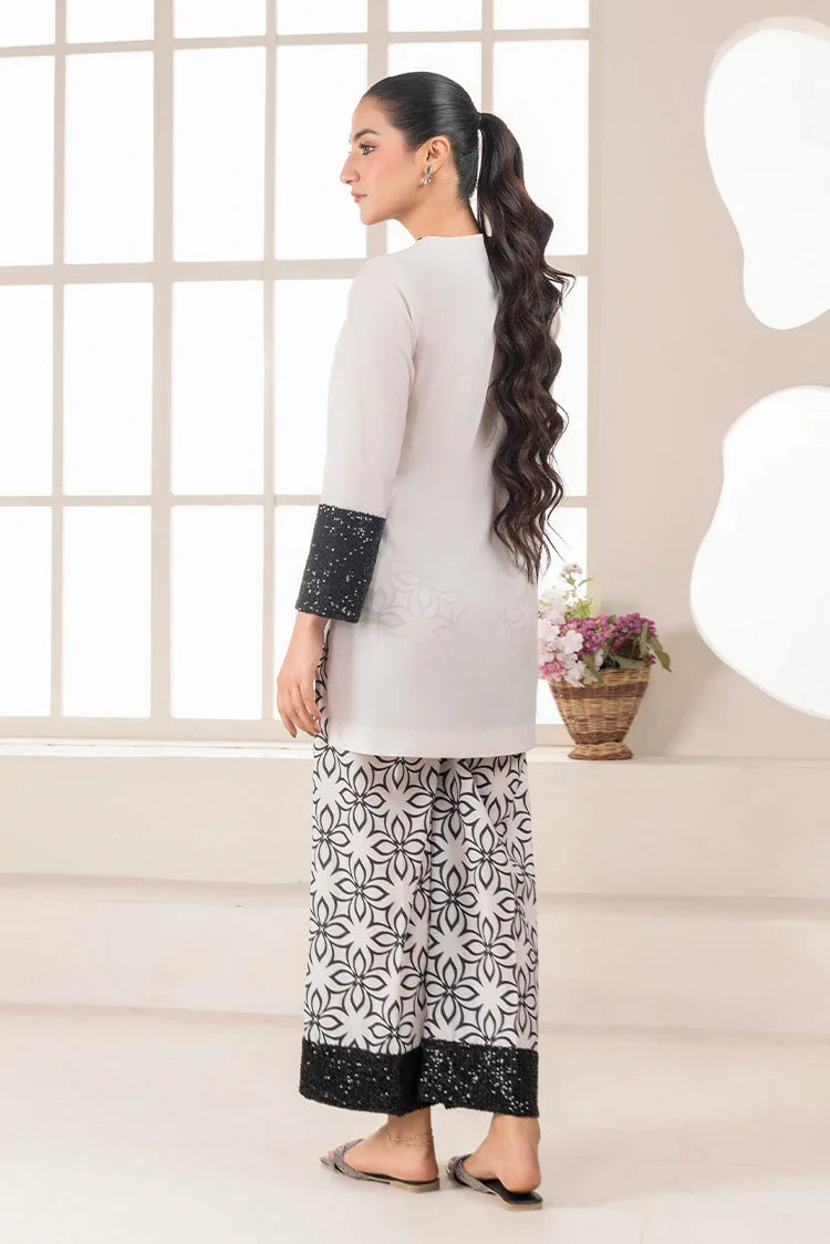 Picture of Stitch Vibes - Ravayah Eid Collection Vol 1 - Elan Blanc Co-ord set - Available at Raja Sahib