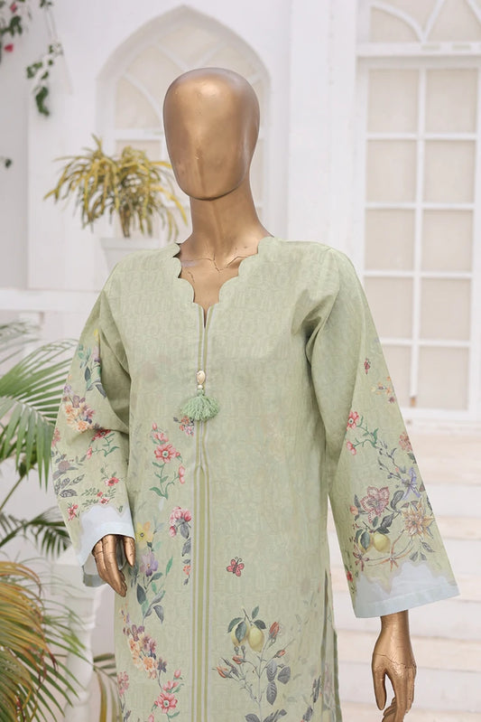 Picture of Suntex Fabrics - 2 Piece - Printed Lawn Suit - Sage Green - Available at Raja Sahib