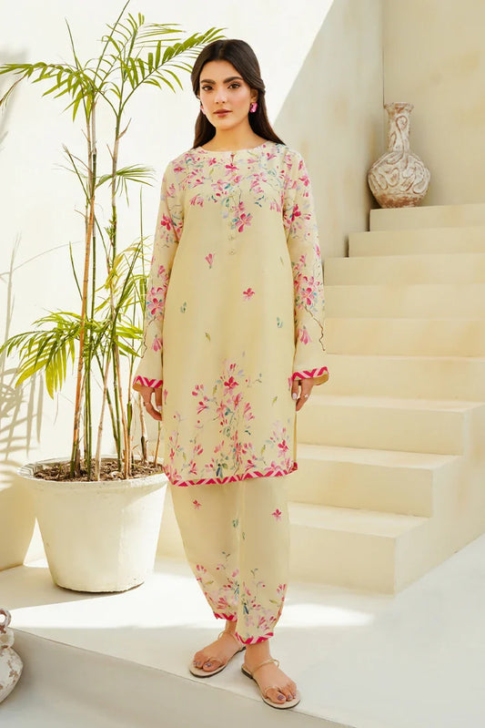Picture of Divinely Crafted - Clara Printed '25 - Lemon Grove - Available at Raja Sahib