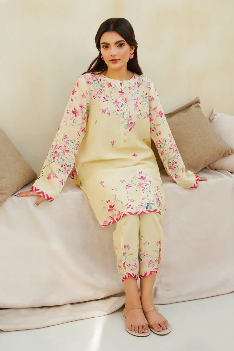 Picture of Divinely Crafted - Clara Printed '25 - Lemon Grove - Available at Raja Sahib