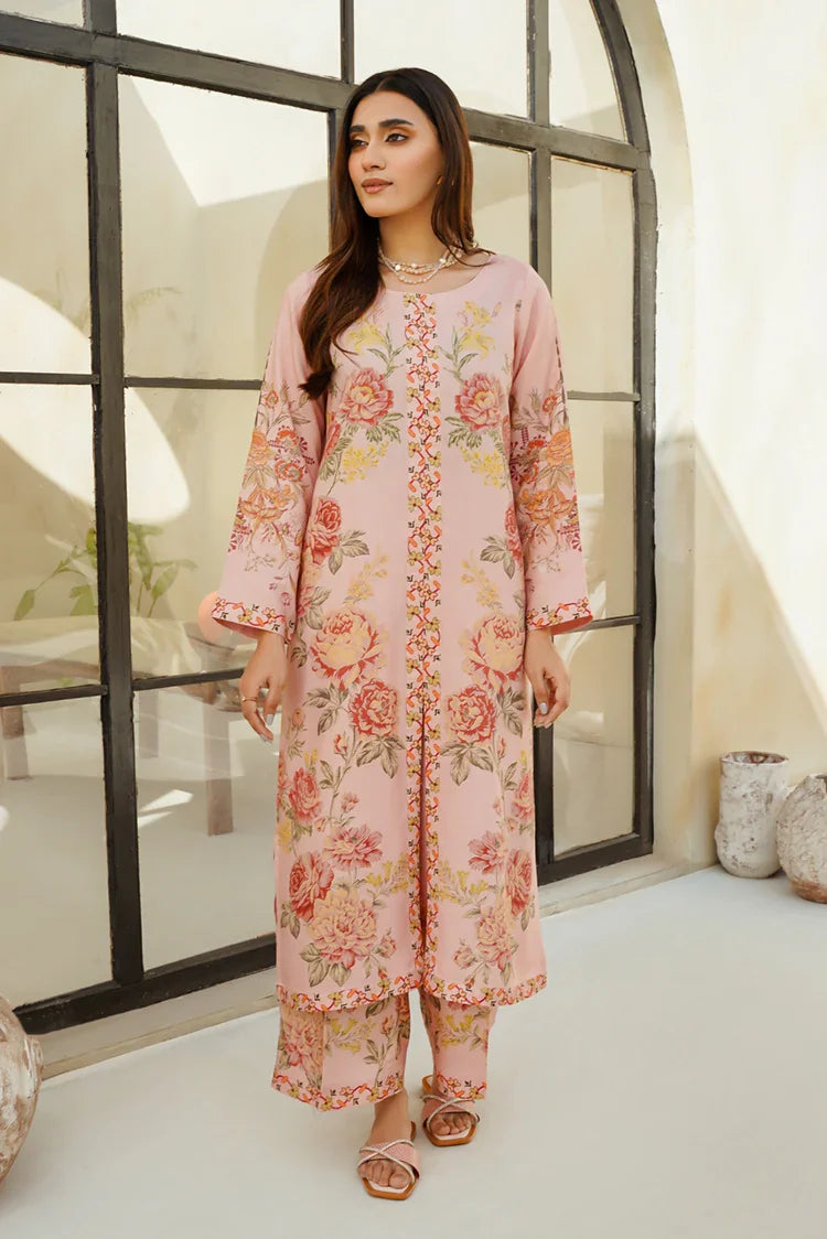 Picture of Divinely Crafted - Clara Printed '25 - Sapphire Pink - Available at Raja Sahib