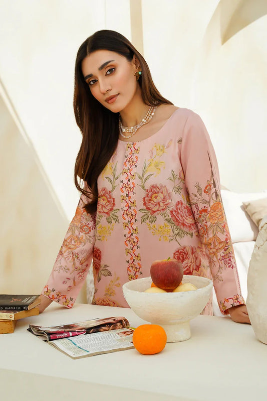 Picture of Divinely Crafted - Clara Printed '25 - Sapphire Pink - Available at Raja Sahib