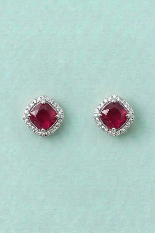 Picture of Pastels - Crimson Ice Studs - [A]E598 - Available at Raja Sahib