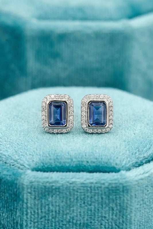 Pastels - Crystal Royal Velvet Earrings - [A]E604
