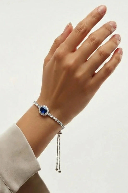 Picture of Pastels - Sapphire Elegance Bracelet - [H]B100 - Available at Raja Sahib