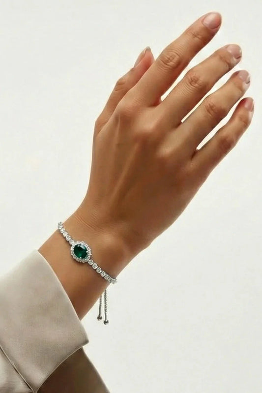 Picture of Pastels - Emerald Elegance Bracelet - [H]B101 - Available at Raja Sahib